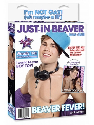 Nafukovací panák - Justin Beaver nafukovací panák - hvězdná edice - shmPD3582-00