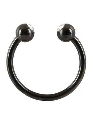 Erotické šperky - Rebel Glans Ring - otevřený nerezový kroužek na penis - 5342180000