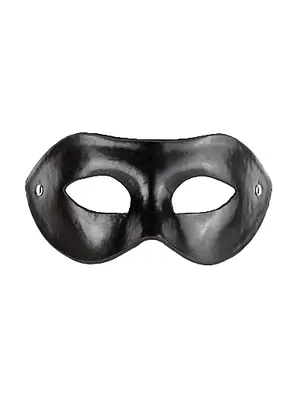 Masky, kukly a pásky přes oči - Ouch! Maska na oči - imitace černá kůže - ShmOUEP004