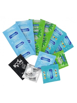 Akční a dárkové sady kondomů - Sex na pláži - 15 ks kondomů + dárek - kon0001