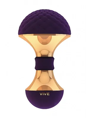 Masážní hlavice - VIVE Enoki Purple - dobíjecí masážní hlavice - VIVE006PUR