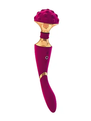 Masážní hlavice - VIVE Shiatsu Pink - dvoumotorová dobíjecí hlavice 2v1 růžová - VIVE011PNK