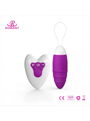 Vibrační vajíčka - Romant Cally vibrační vajíčko na dálkové ovládání fialové - RMT050C