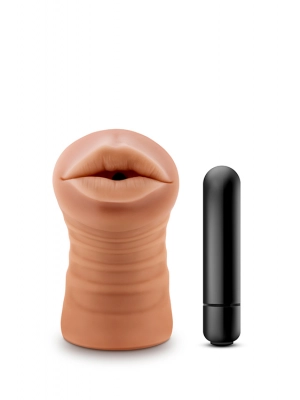 Vibrační vaginy - M For Men Camila - vibrační masturbátor ústa - v331240