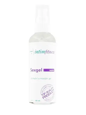 Lubrikační gely na vodní bázi - Intimfitness Sexgel lubrikační gel neutral 100 ml - if002