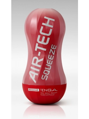 Nevibrační masturbátory - Tenga Air-Tech Squeeze silikonový - červený pro opakované použití - 5358930000
