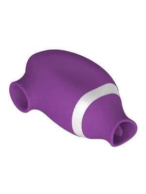Vibrátory na klitoris - BASIC X podtlakový stimulátor klitorisu 2v1 fialový - BSC00153pur