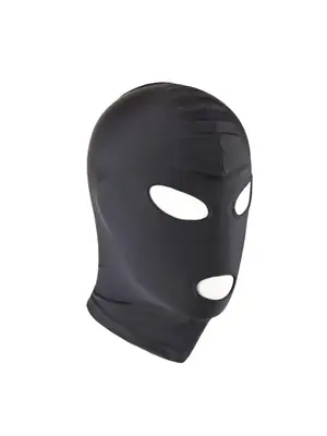 Masky, kukly a pásky přes oči - BASIC X maska na obličej s otvory pro oči a ústa černá - BSC00164
