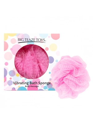 Tělová kosmetika - Mycí houba s minivibátorem uvnitř - růžová - E29024