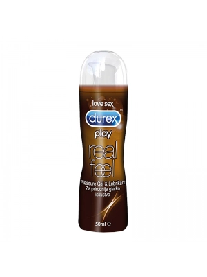 Silikonové lubrikační gely - Durex Play Real feel lubrikační gel 50 ml - durexrealfeel-50ml