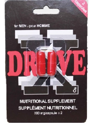 Afrodiziaka - Drive-X tablety pro muže 2 ks - doplněk stravy - DriveX