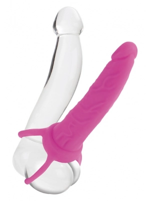 Připínací penis - Dual Anální Dildo - stimulace vaginální i anální najednou Pink - s12780pink