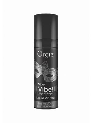 Tipy na valentýnské dárky pro ženy - Orgie Sexy Vibe! tekutý vibrátor High Voltage 15 ml - 6252560000