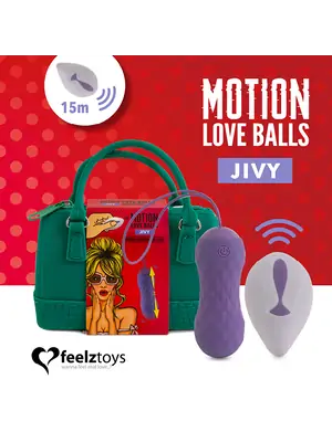 Vibrační vajíčka - FeelzToys Motion Love Balls Jivy - vibrační vajíčko - E28191