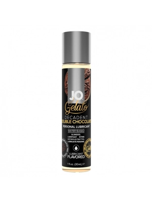 Lubrikační gely s příchutí nebo vůní - JO Gelato lubrikační gel 30 ml - double chocolate - E27135