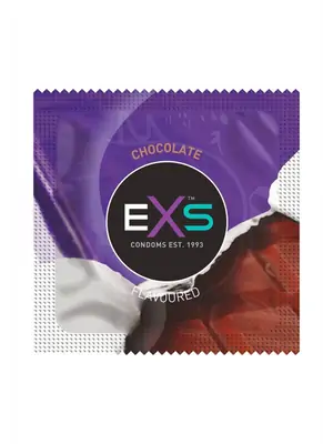 Kondomy s příchutí - EXS  kondom čokoláda - 1 ks - shm100EXSCHOC-ks