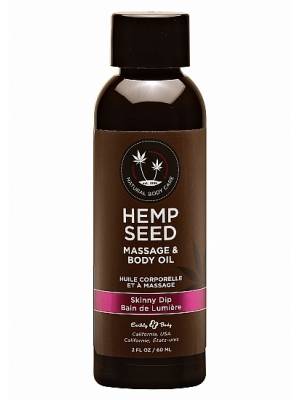 Masážní oleje - Hemp Seed masážní olej - vanilková cukrová vata 60 ml - ShmMAS221
