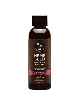 Masážní oleje - Hemp Seed masážní olej - vanilková cukrová vata 60 ml - ShmMAS221