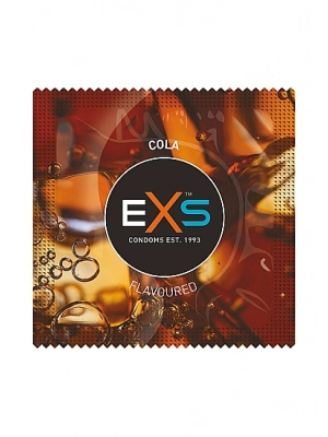 Kondomy s příchutí - EXS  kondom Cola - 1 ks - shm100EXSCOLA-ks