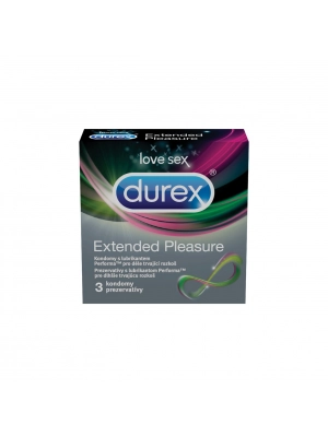 Kondomy prodlužující styk - DUREX kondomy Extended Pleasure 3 ks - durex-ExtendedPleasure-3ks