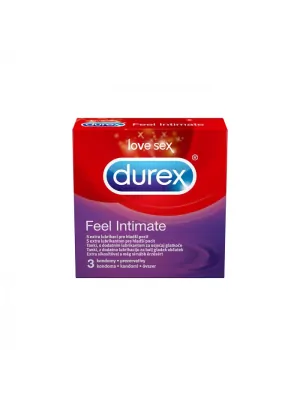 Ultra jemné a tenké kondomy - DUREX kondomy Feel Intimate 3 ks - durex-FeelIntimate-3ks