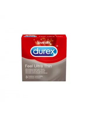 Ultra jemné a tenké kondomy - DUREX kondomy Feel Ultra Thin 3 ks - durex-FeelUltraThin-3ks