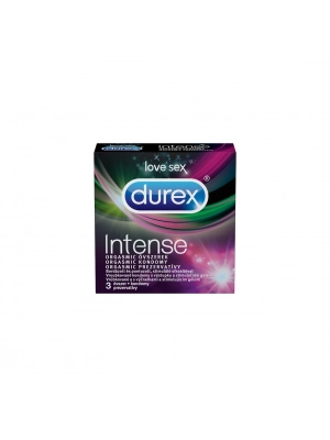Vroubkované kondomy, kondomy s vroubky - DUREX kondomy Intense Orgasmic 3 ks - durex-IntenseOrgasmic-3ks