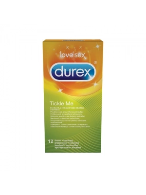 Vroubkované kondomy, kondomy s vroubky - DUREX kondomy Tickle Me 12 ks - durex-TickleMe-12ks