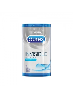 Ultra jemné a tenké kondomy - DUREX kondomy Invisible Extra Sensitive 10ks - durex-InvisiExtraSensitiv-10ks