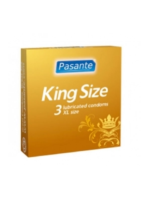 Extra velké kondomy - Pasante kondomy King Size 60 mm - 3 ks - pasanteKingSize-3ks