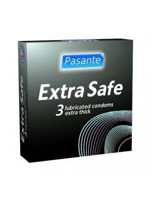 Extra bezpečné a zesílené kondomy - Pasante zesílené kondomy Extra 3 ks - pasanteExtra-3ks