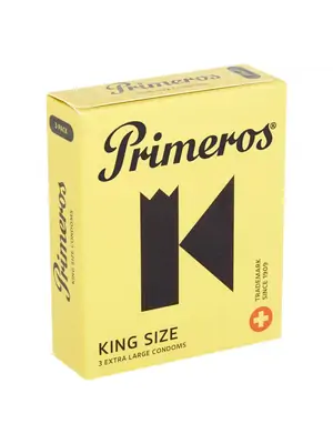 Extra velké kondomy - Primeros King Size kondomy 3 ks - 8594068390668