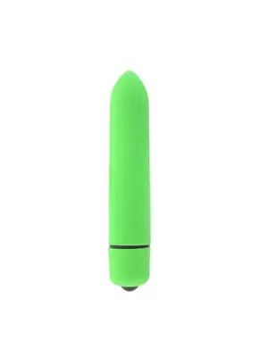 Mini vibrátory - BASIC X Sharp Bullet minivibrátor zelený - BSC00005