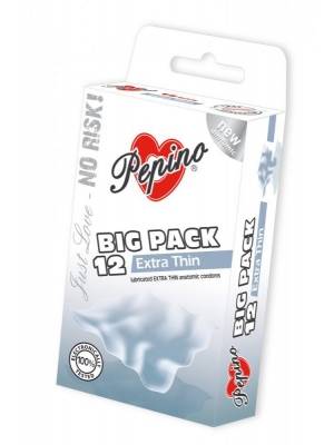 Ultra jemné a tenké kondomy - Pepino kondomy Extra Thin - 12 ks - 8592442900380