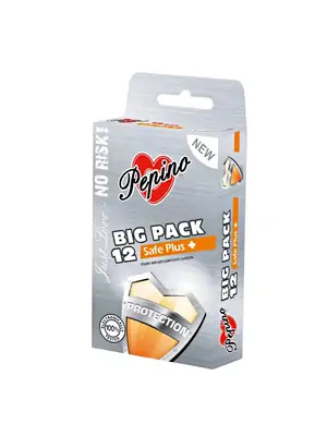 Extra bezpečné a zesílené kondomy - Pepino kondomy Safe Plus 12 ks - 8592442900519