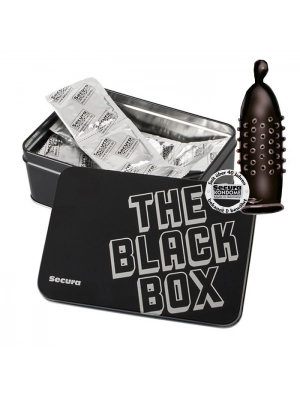 Akční a dárkové sady kondomů - Secura kondomy The Black Box 50ks - 4132910000