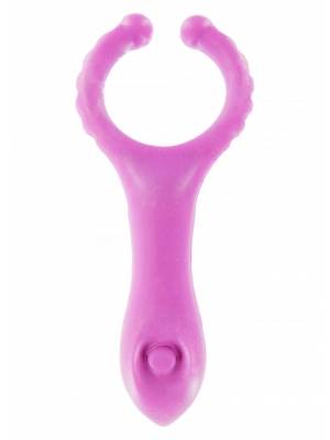 Mini vibrátory - C-Ring Stimulátor na klitoris - růžový - s10311