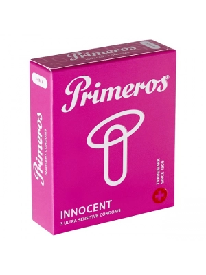 Ultra jemné a tenké kondomy - Primeros Innocent kondomy 3 ks - 8594068390583