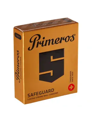 Extra bezpečné a zesílené kondomy - Primeros Safeguard kondomy 3 ks - 8594068390705