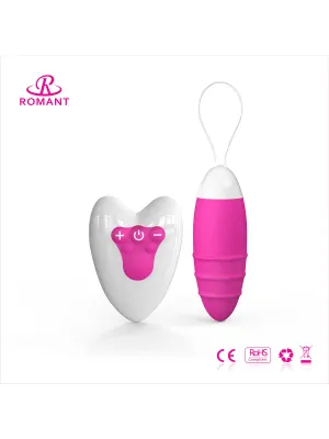 Vibrační vajíčka - Romant Cally vibrační vajíčko na dálkové ovládání růžové - RMT050CPI