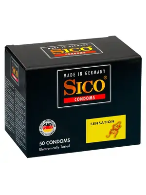 Vroubkované kondomy, kondomy s vroubky - SICO kondomy Sensation 50 ks - 4124140000