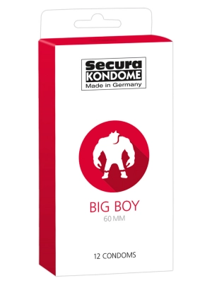 Extra velké kondomy - Secura kondomy Big Boy 60 mm 12 ks - 4163200000