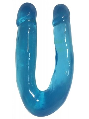 Oboustranná dilda, dvojitá - Lollicock oboustranné dildo - modré - ecCN-14-0526-46