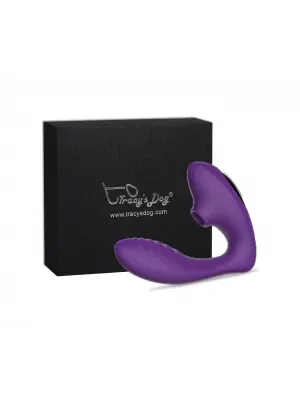 Tlakové stimulátory na klitoris - Tracy´s Dog - masturbátor pro ženy na bod G a klitoris fialový - AAS007PU
