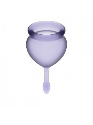 Intimní hygiena a menstruace - Satisfyer Feel Good menstruační kalíšky fialové 2 ks - E30963