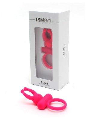 Tipy na dárky k Valentýnu do 500 Kč - Rimba Rome erečkní kroužek vibrační růžový - rmb2517