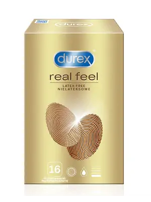 Kondomy bez latexu - DUREX kondomy Real Feel 16 ks - durex-RealFeel-16ks