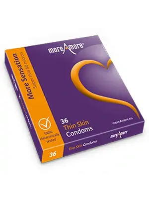 Ultra jemné a tenké kondomy - MoreAmore kondomy Thin Skin 36 ks - E29095