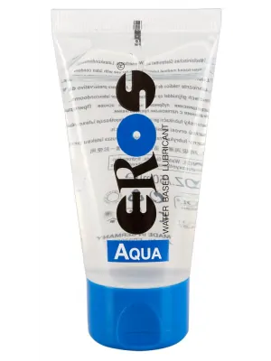 Lubrikační gely na vodní bázi - Eros Aqua Tube Lubrikační gel 50 ml - 6151100000