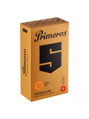 Extra bezpečné a zesílené kondomy - Primeros Safeguard kondomy 12 ks - 8594068390712